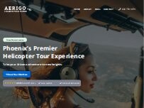 Website Aerigo Helicopter Tours of Phoenix
