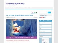 Website Top 10 Laser Spine Surgeons in India