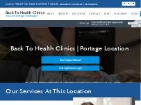 Website Back to Health Chiropractic - Portage