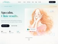 Website Screenshot Alizay Esthetic Spa and Clinic