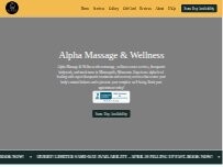 Website Screenshot Alpha Massage & Wellness LLC