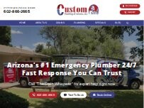 Website Custom Plumbing of Arizona - Phoenix