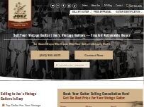 Website Joe's Vintage Guitars - We Buy Guitars!