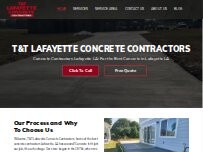 Website T&T Lafayette Concrete Contractors