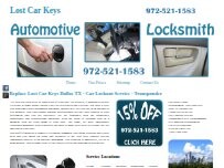 Website Lost Car Key Dallas