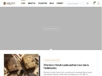 Website leather journal craft