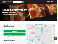 Website Screenshot Jet's Pizza