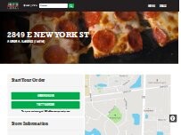 Website Screenshot Jet's Pizza