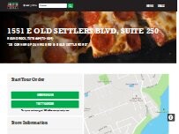 Website Screenshot Jet's Pizza