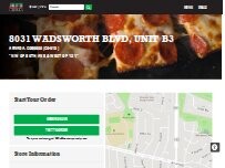 Website Screenshot Jet's Pizza