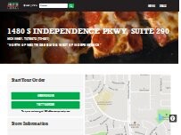 Website Screenshot Jet's Pizza