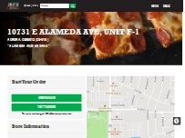 Website Screenshot Jet's Pizza
