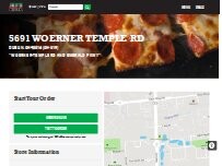 Website Screenshot Jet's Pizza