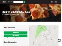 Website Screenshot Jet's Pizza