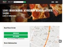 Website Screenshot Jet's Pizza