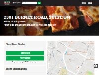 Website Screenshot Jet's Pizza