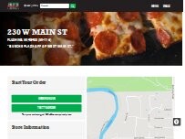 Website Screenshot Jet's Pizza