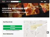 Website Screenshot Jet's Pizza