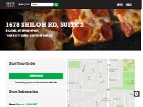 Website Screenshot Jet's Pizza
