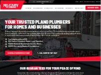 Website Screenshot Military Plumbing