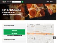 Website Screenshot Jet's Pizza
