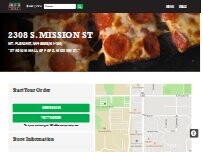 Website Screenshot Jet's Pizza
