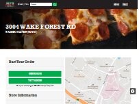Website Screenshot Jet's Pizza