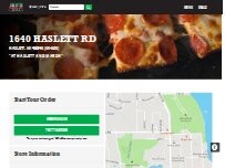 Website Screenshot Jet's Pizza