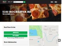 Website Screenshot Jet's Pizza