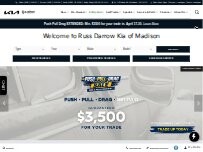 Website Screenshot Russ Darrow Kia of Madison