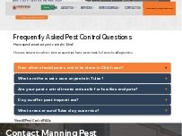 Website Manning Pest Services