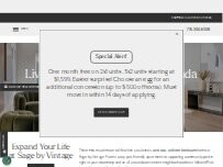 Website Screenshot Sage by Vintage