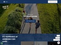 Website Screenshot American Can Lofts