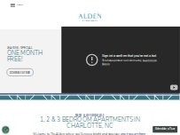Website Screenshot The Alden