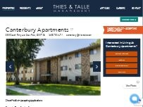 Website Screenshot Canterbury Apartments