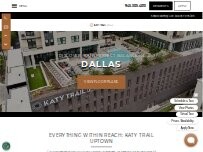 Website Screenshot Katy Trail Uptown