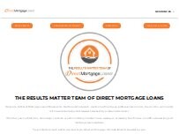 Website Screenshot The Results Matter Team of Direct Mortgage Loans