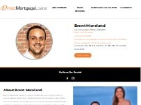 Website Screenshot Brent Moreland of Direct Mortgage Loans