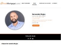 Website Screenshot Direct Mortgage Loans: Servando Rojas