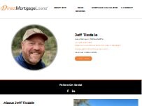 Website Screenshot Jeff Tisdale - Licensed Mortgage Loan Officer