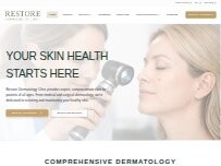 Website Screenshot Restore Dermatology Clinic