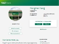 Website Screenshot Hongmei Wang - M&T Bank