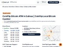Website Screenshot Coinflip Local Bitcoin Cashier