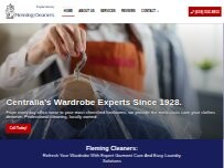 Website Screenshot Fleming Cleaners