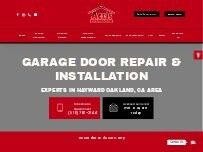 Website Screenshot Ace's Garage Door Repair & Installation
