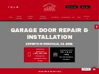 Website Screenshot Ace's Garage Door Repair & Installation