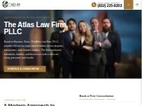 Website The Atlas Law Firm - Car Accident and Personal Injury Attorneys