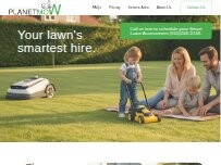 Website Screenshot PlanetMow