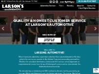 Website Screenshot Larson's Automotive