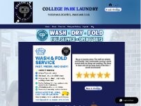 Website Screenshot College Park Laundry and Dry Cleaners